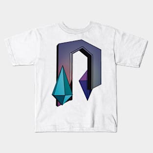 Low Poly Noisy Gateway version B Kids T-Shirt